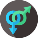 people,shapes,shapes and symbols,male and female,gender fluid,sex symbol